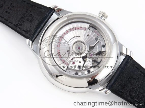 0413 Trendsetting De Ville Power Reserve SS MKF 1:1 Best Edition Blue Textured Dial on Black Leather Strap A 7742